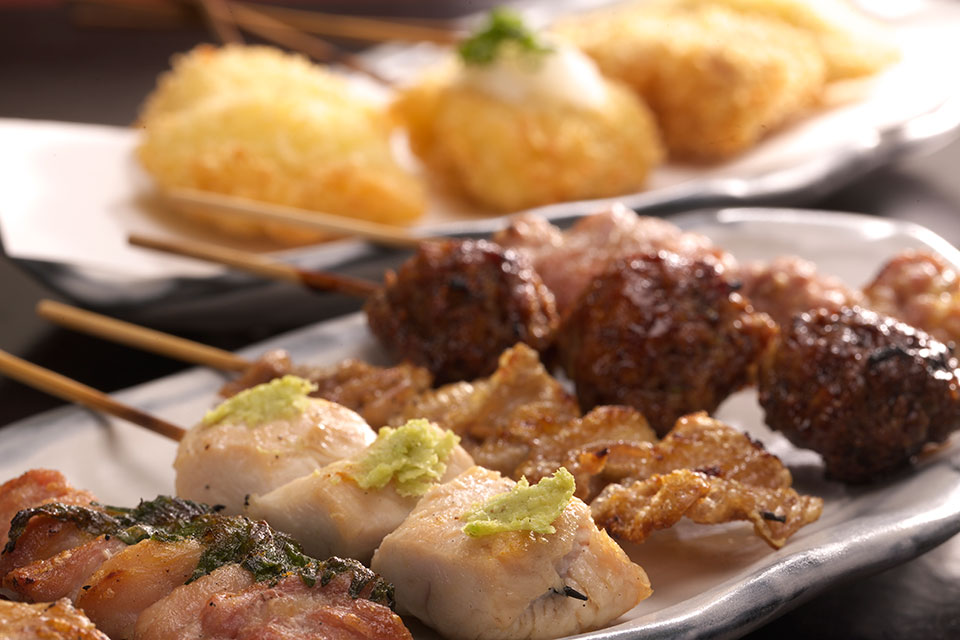 串の盛り合わせ